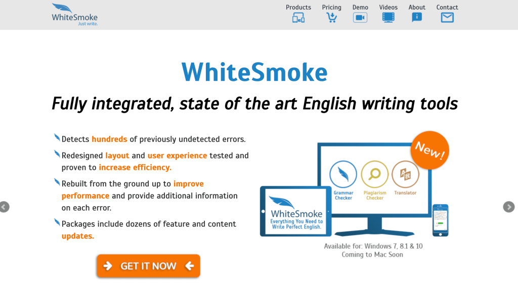 White smoke home page