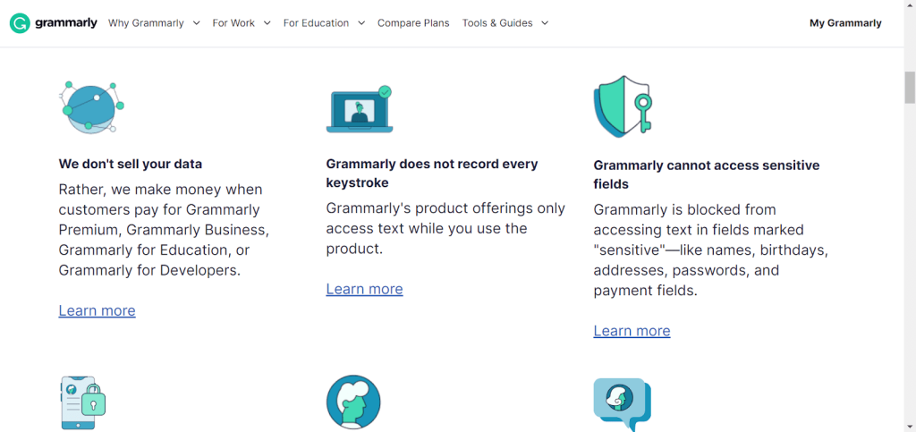 Grammarly: policy page