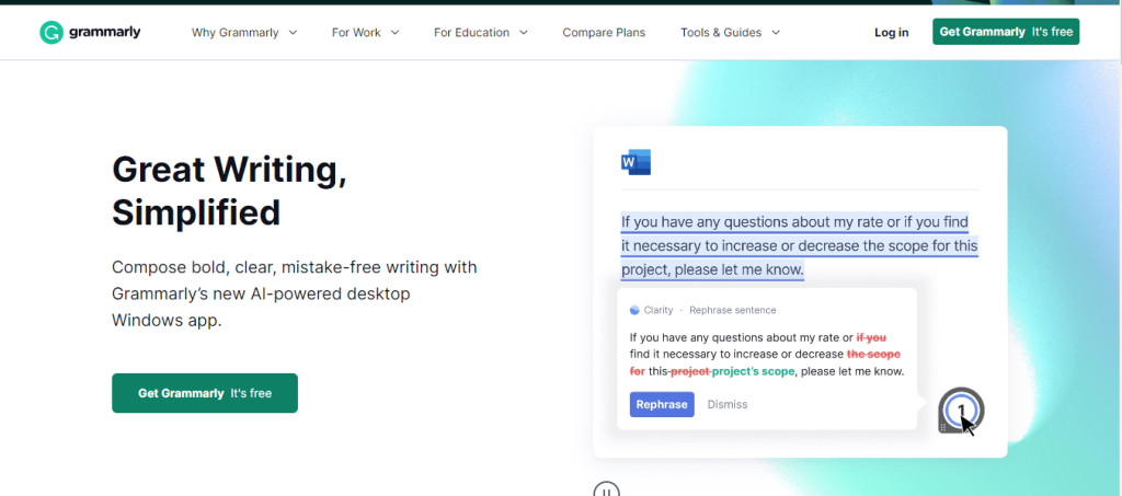 Grammarly- official page