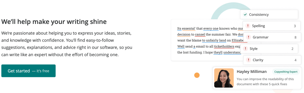 ProWritingAid Writing Style Analyser