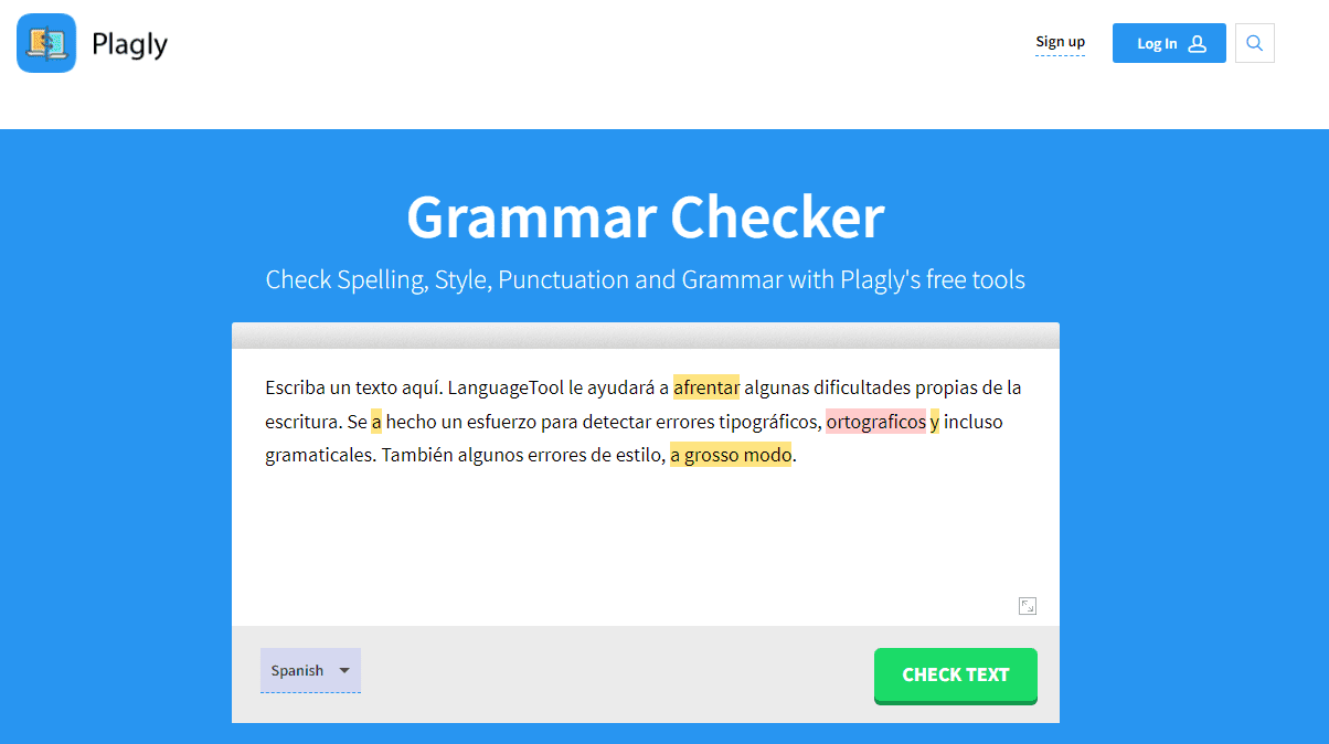 spanish essay checker