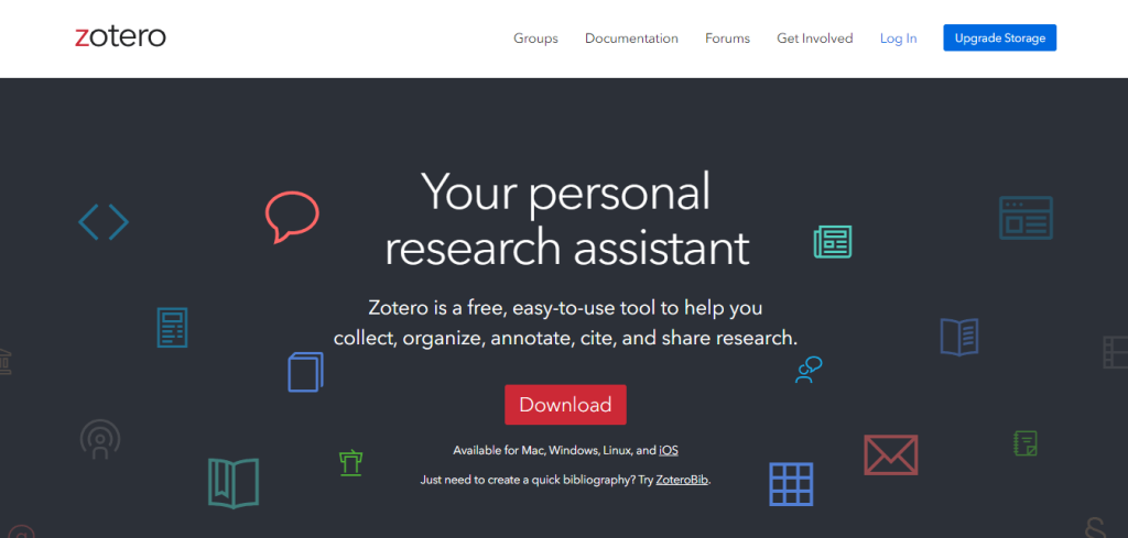 Zotero official page