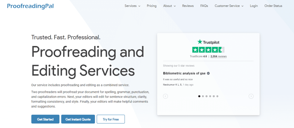 ProofreadingPal overview