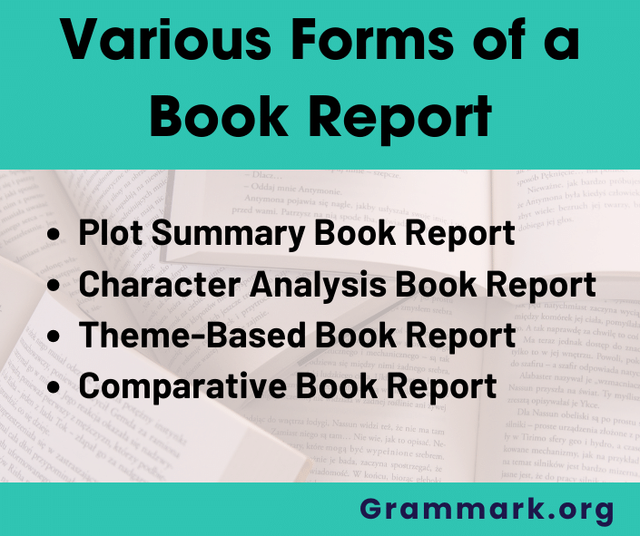Various Forms of a Book Report
