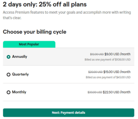 Grammarly Black Friday