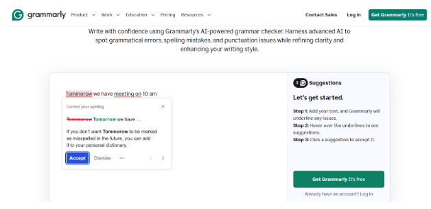 Grammar checker
