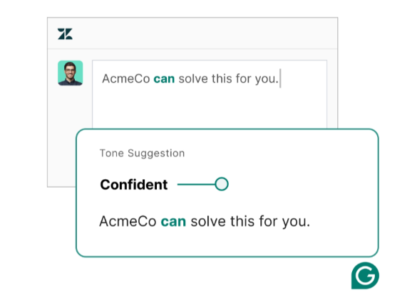 Grammarly's tone detection